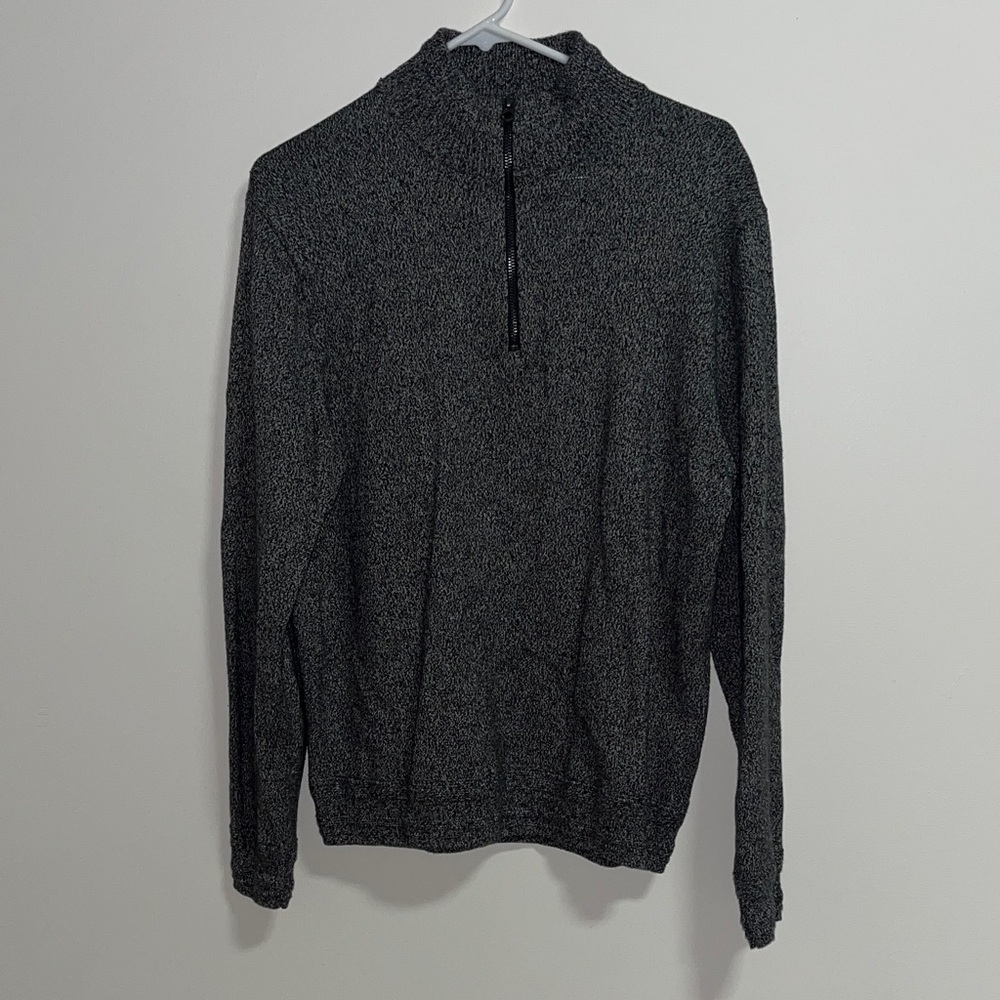 J. Crew Men's Dark Gray Zip-Up Sweater